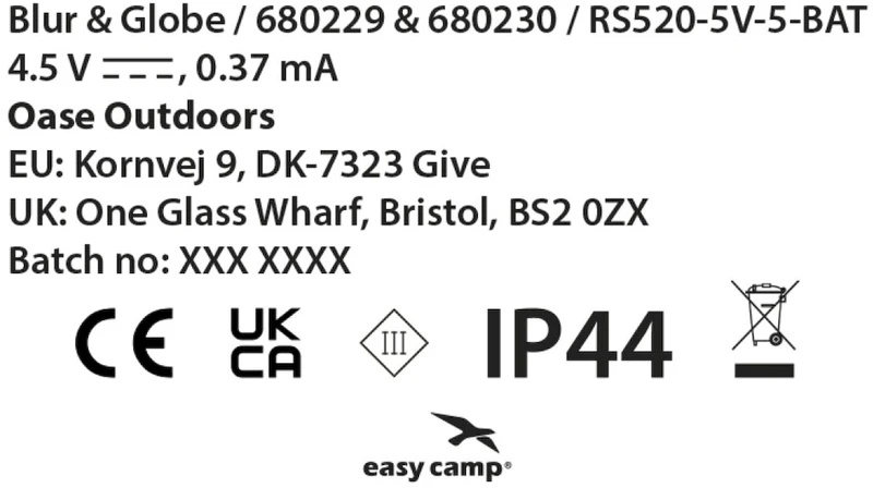 Easy Camp Blur Lichtsnoer 15 Lampen - 2 Meter 4 Easy Camp Blur Lichtsnoer 15 Lampen - 2 Meter - Afbeelding 4