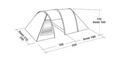 Easy Camp Galaxy 300 Rustic Green Tunneltent - 3 Personen 15 Easy Camp Galaxy 300 Rustic Green Tunneltent - 3 Personen -Kampeeruitrusting 120390 galaxy 300 rustic green drawing perspective2
