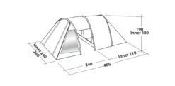 Easy Camp Galaxy 400 Rustic Green Tunneltent - 4 Personen 15 Easy Camp Galaxy 400 Rustic Green Tunneltent - 4 Personen -Kampeeruitrusting 120391 galaxy 400 rustic green drawing perspective2