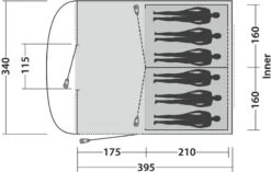 Easy Camp Edendale 600 Tunneltent 6 Persoons - Grijs -Kampeeruitrusting 1278 1900 88606f57 e3cb 4c30 8898 4536f255e167 1280x960