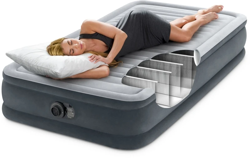 Intex Comfort Plush Luchtbed - Eenpersoons - Ingebouwde Elektrische Pomp 4 Intex Comfort Plush Luchtbed - Eenpersoons - Ingebouwde Elektrische Pomp - Afbeelding 4