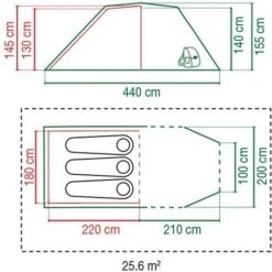 Coleman Chimney Rock Plus Blackout Tunneltent - 3 Persoons -Kampeeruitrusting 1583 1900 coleman chimney rock plus blackout tunneltent 3 persoons 2