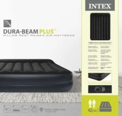 Intex Pillow Rest Raised Luchtbed - Queensize - Ingebouwde Elektrische Pomp -Kampeeruitrusting 1810 1900 64124nd pkg 2023 300