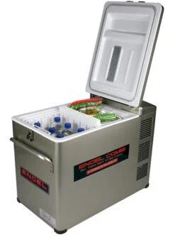 Engel MD45F-CD-P Dual-zone Compressor Koelbox - 40 Liter -Kampeeruitrusting 1900 1377 md45fcdp deckel offen freezer klein