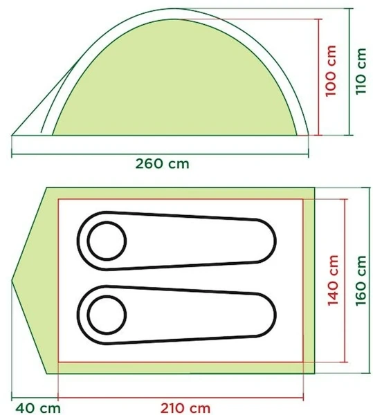 Coleman Darwin 2 Koepeltent - 2 Persoons 2 Coleman Darwin 2 Koepeltent - 2 Persoons - Afbeelding 2