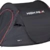 High Peak Vision 2 Pop-up Tent - 2 Persoons - Zwart