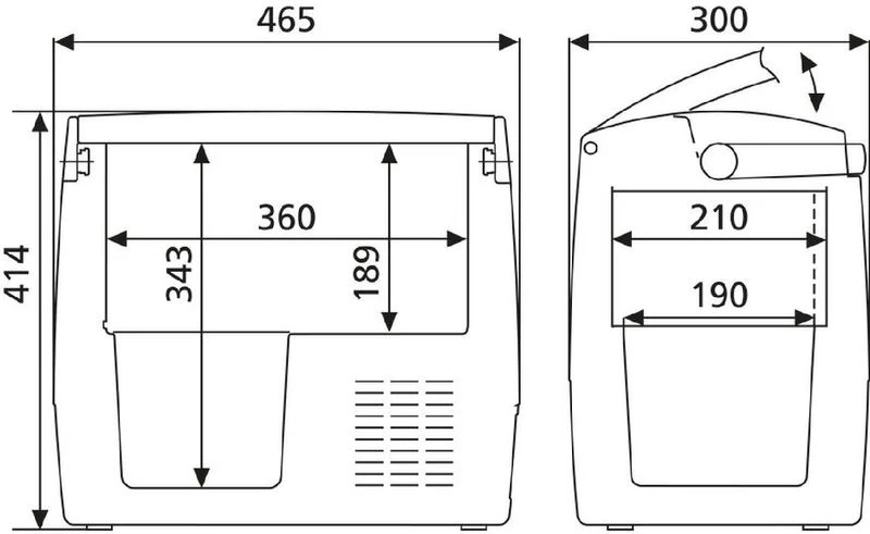 Dometic CoolFreeze CDF 18 Autokoelbox - 18L 6 Dometic CoolFreeze CDF 18 Autokoelbox - 18L - Afbeelding 6