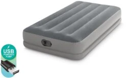 Intex Prestige Mid-Rise Luchtbed - Eenpersoons - Ingebouwde Elektrische Pomp -Kampeeruitrusting 745 1200 intex twin prestige mid rise luchtbed 1 persoons 2