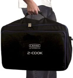 CADAC 2-Cook Pro Deluxe - 2-pits Kooktoestel -Kampeeruitrusting 900 1200 2 cook carry bag