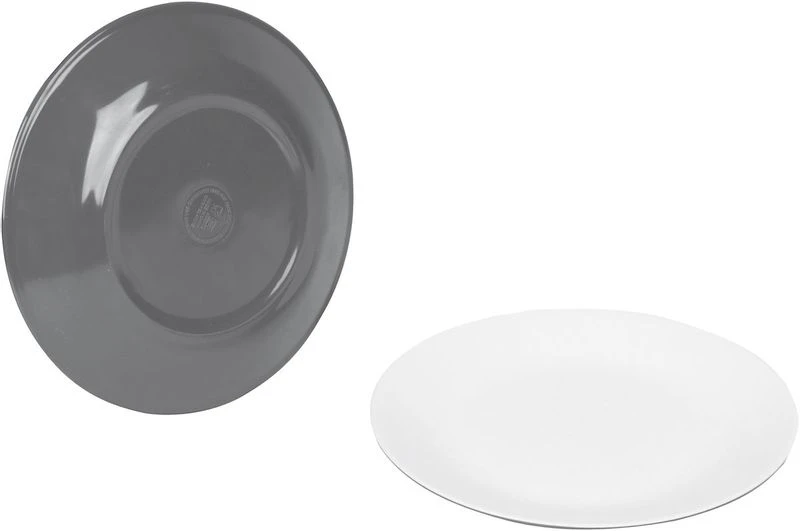 Bo-Camp Melamine Serviesset - 16-delig - Grijs 5 Bo-Camp Melamine Serviesset - 16-delig - Grijs - Afbeelding 5