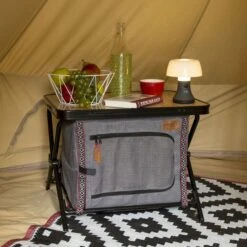 Bo-Camp Sirius Tafellamp Met Kap - Antraciet -Kampeeruitrusting 900 901 5818822 03