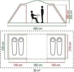 Coleman Spruce Falls 4 Vis-a-vis Tent - 4 Persoons 9 Coleman Spruce Falls 4 Vis-a-vis Tent - 4 Persoons -Kampeeruitrusting 900 917 spruce falls 7