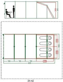 Coleman Vail Tunneltent - 4 Persoons -Kampeeruitrusting 972 1900 coleman vail tunneltent 4 persoons 2