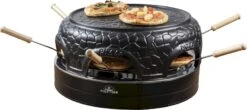 Bestron Pizza Gourmetset - 6 Personen -Kampeeruitrusting bestron pizzaoven 6 personen 12