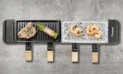 Bestron Raclette/Steengrill - 4 Personen -Kampeeruitrusting bestron raclettesteengrill 4 personen 11