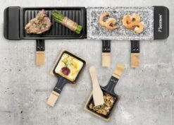 Bestron Raclette/Steengrill - 4 Personen -Kampeeruitrusting bestron raclettesteengrill 4 personen 6