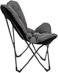 Bo-Camp Urban Outdoor Grainger Vlinderstoel - Antraciet -Kampeeruitrusting bo camp grainger vlinderstoel grijs 8