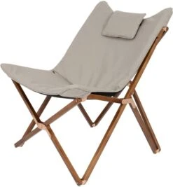 Bo-Camp Urban Outdoor Bloomsbury Vlinderstoel - Beige - M -Kampeeruitrusting bo camp bloomsburry relaxstoel m beige 1 1