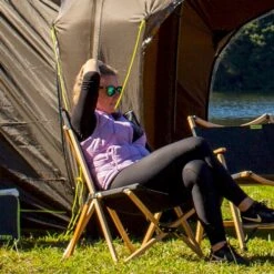 Zempire Roco Lounger V2 Vlinderstoel - Zwart -Kampeeruitrusting zempire roco lounger v2 vlinderstoel zwart 1